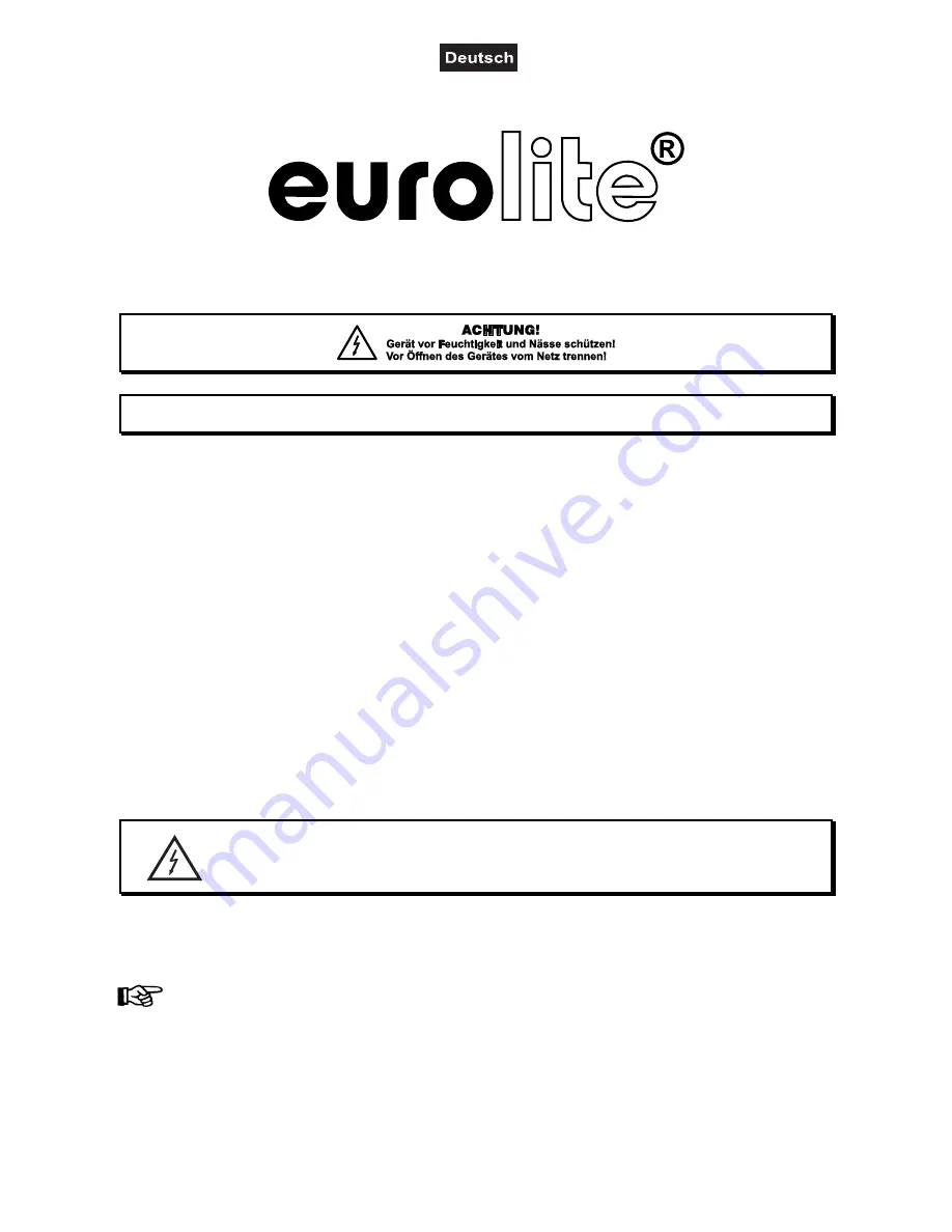 EuroLite FSM-150 User Manual Download Page 3