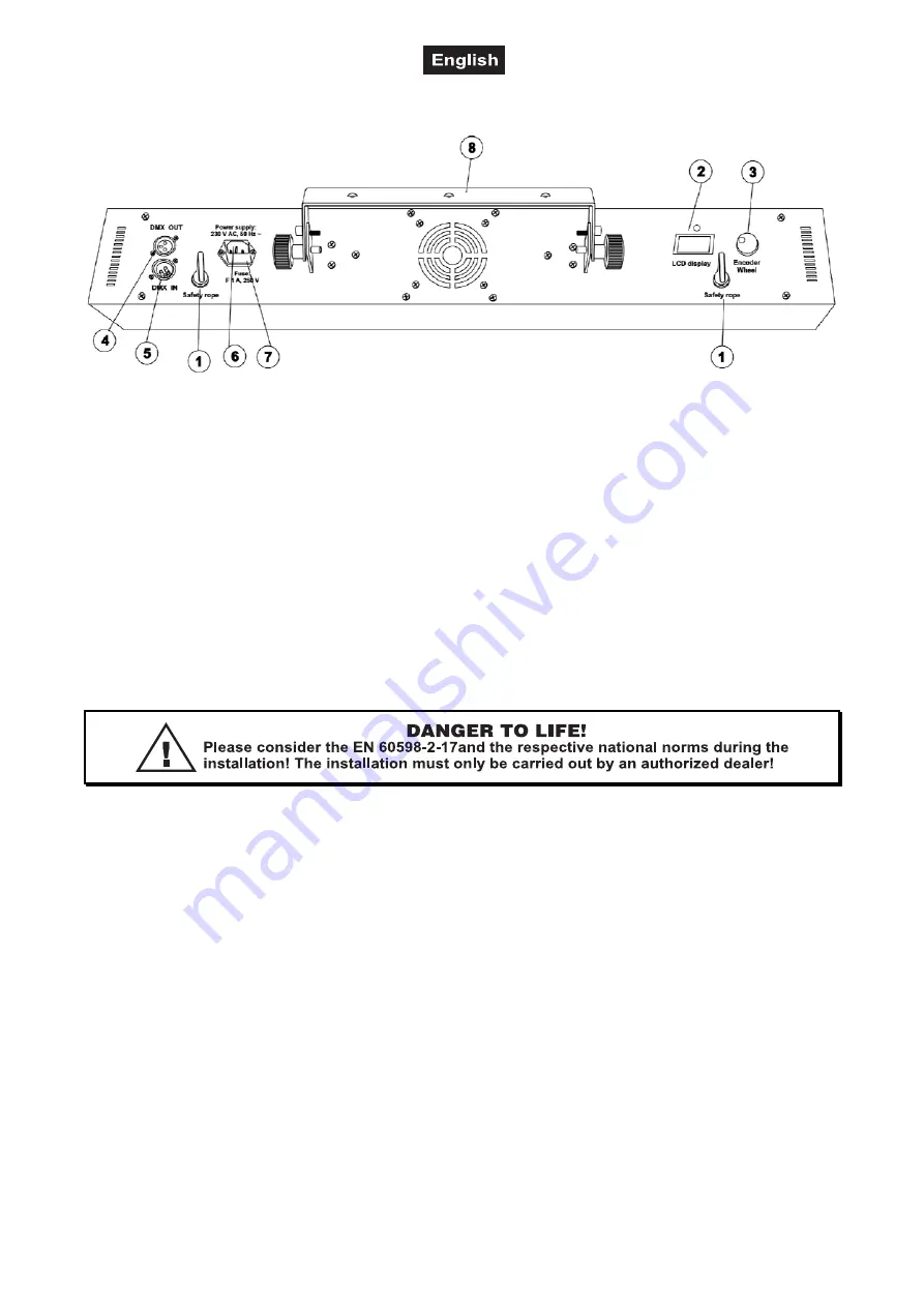 EuroLite LED Bar 288/5 RGB User Manual Download Page 19