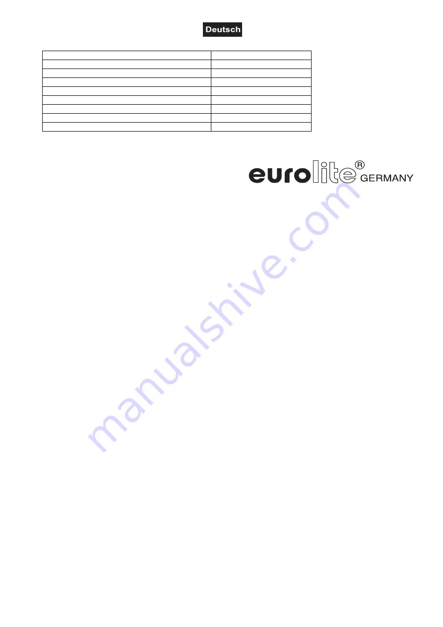 EuroLite LED Flood RGB IP65 12x3W User Manual Download Page 13