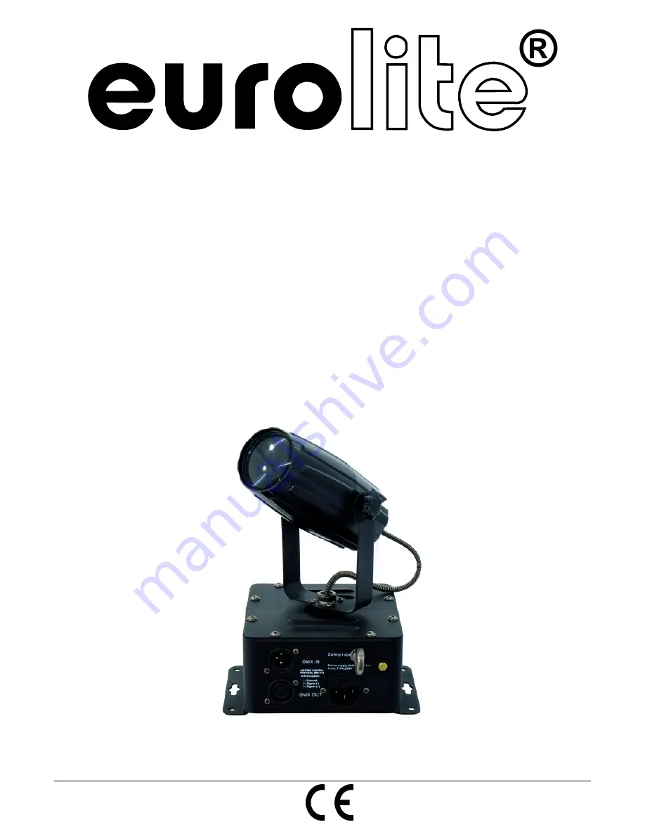 EuroLite LED PST-Scan 3W DMX Скачать руководство пользователя страница 1