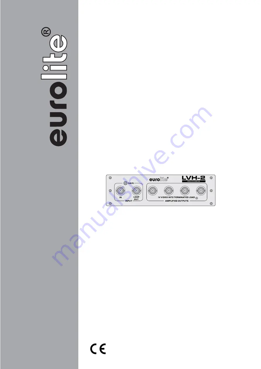 EuroLite LVH-2 User Manual Download Page 1