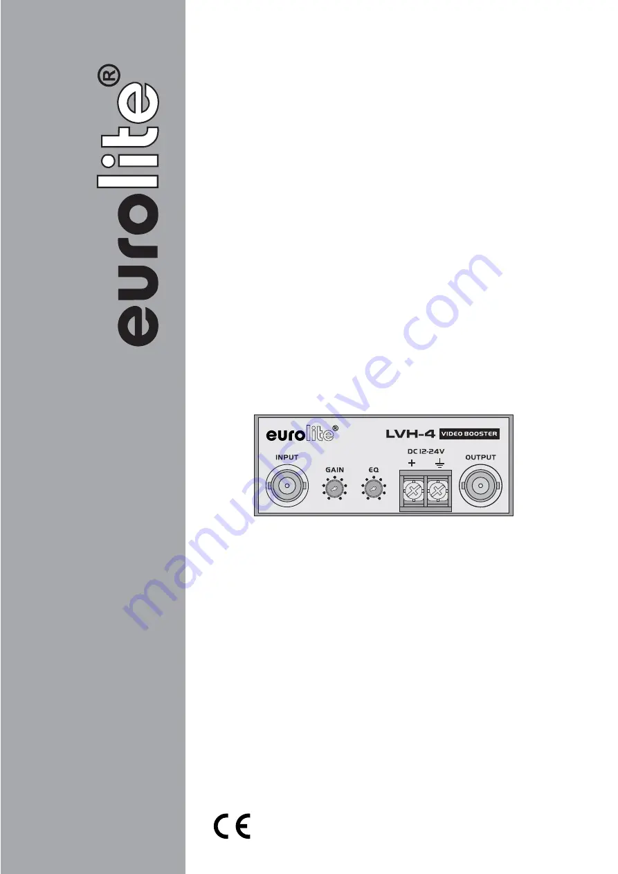 EuroLite LVH-4 User Manual Download Page 1