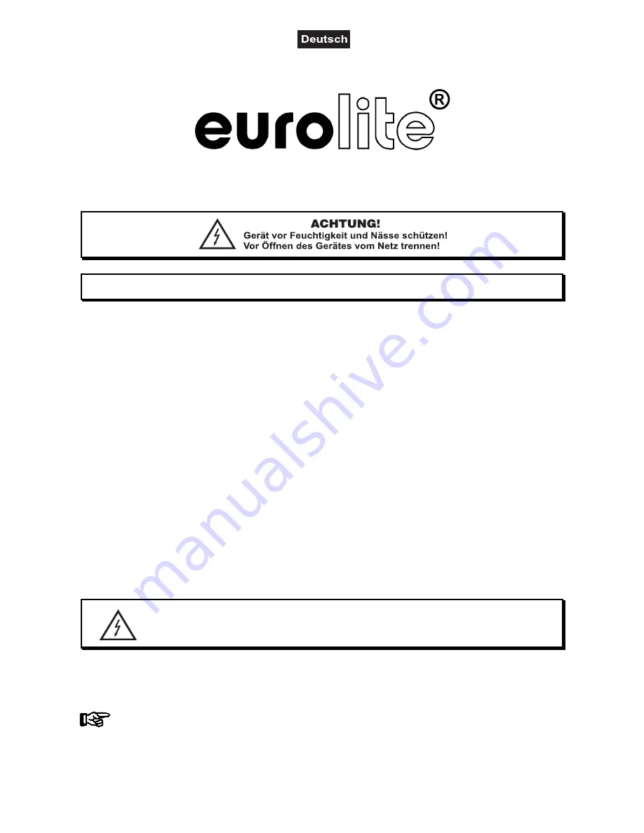 EuroLite ML-30 CDM Multi Lens Spot User Manual Download Page 4