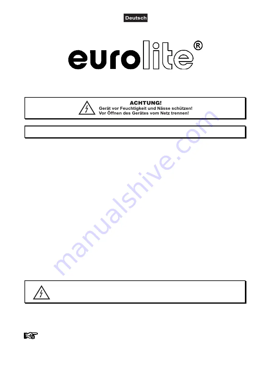 EuroLite PAR-64 Profi Spot User Manual Download Page 4