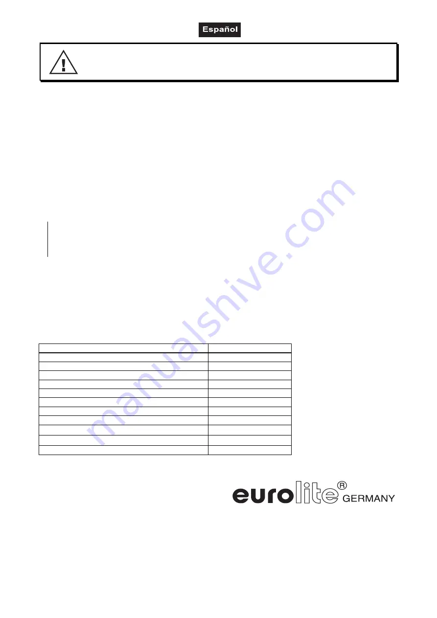 EuroLite SL-575 User Manual Download Page 36