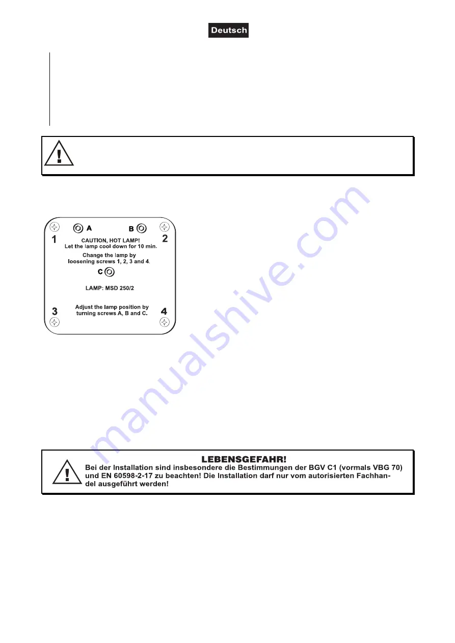 EuroLite TMH-300 DMX User Manual Download Page 9