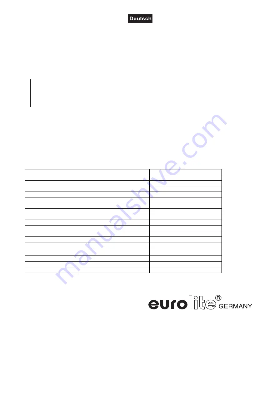 EuroLite TMH-300 DMX User Manual Download Page 20