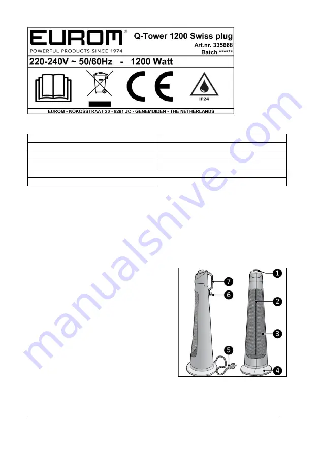 EUROM 335651 User Manual Download Page 67