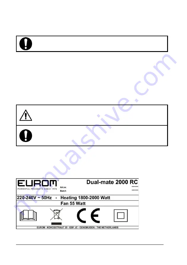 EUROM 352351 User Manual Download Page 13