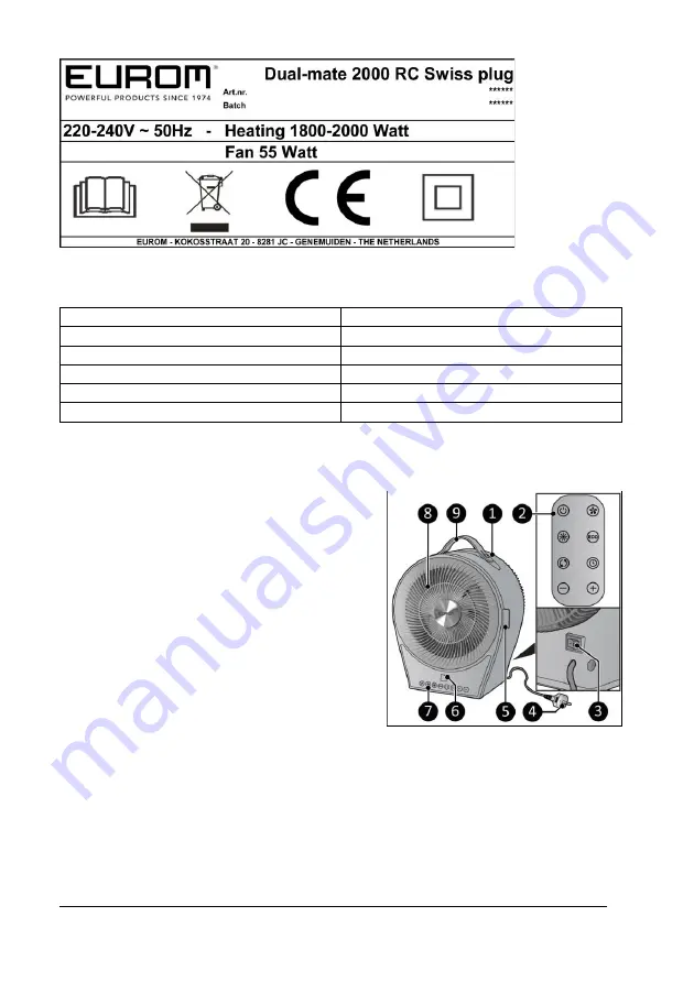 EUROM 352351 User Manual Download Page 35