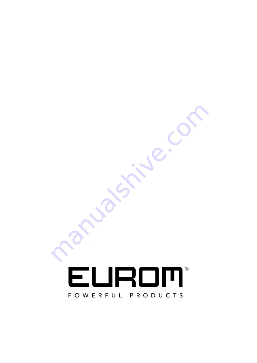 EUROM GE2501 Manual Download Page 24