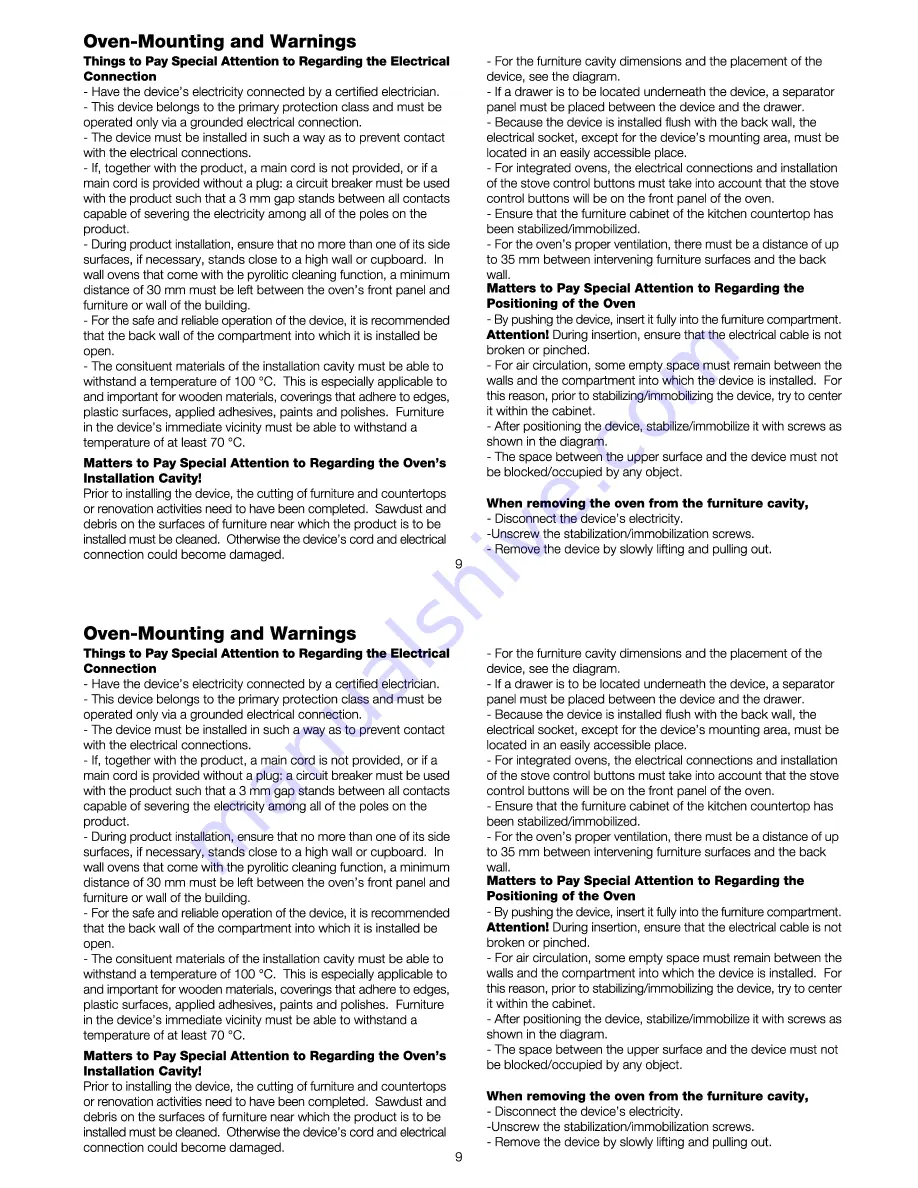 Euromaid 1505 TI Operating Instructions Manual Download Page 11