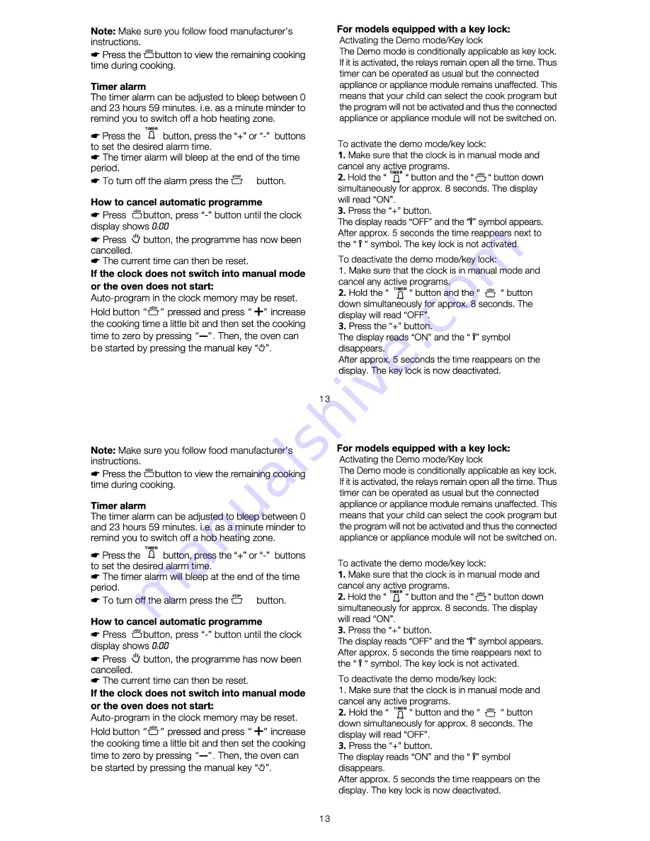 Euromaid 1505 TI Operating Instructions Manual Download Page 15