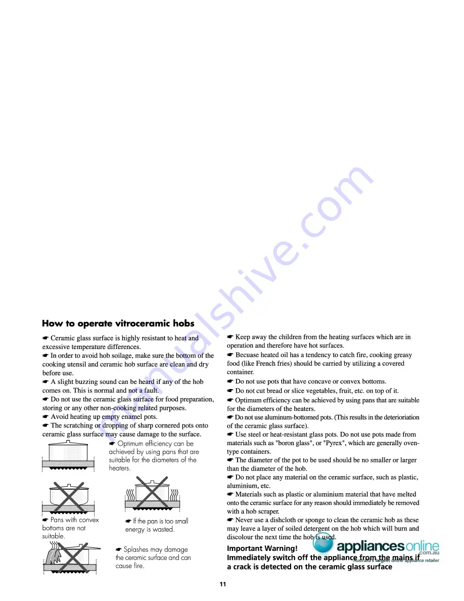 Euromaid ADO640SS Operating Instructions Manual Download Page 12