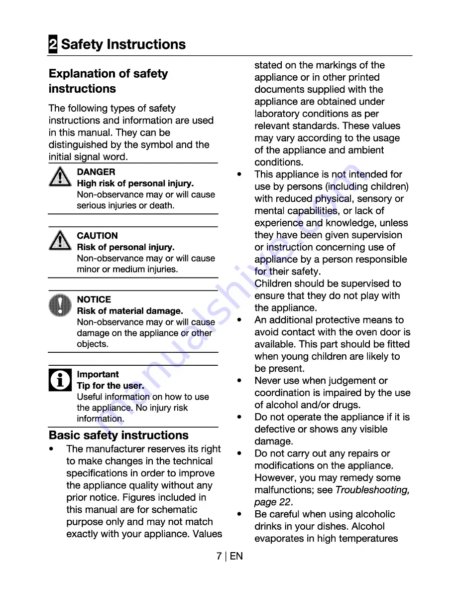 Euromaid BS8 Installation And Operation Manual Download Page 7