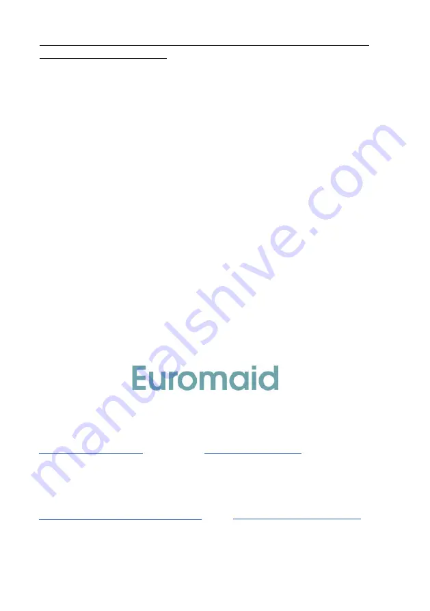 Euromaid EFL700WPRO User Manual Download Page 28