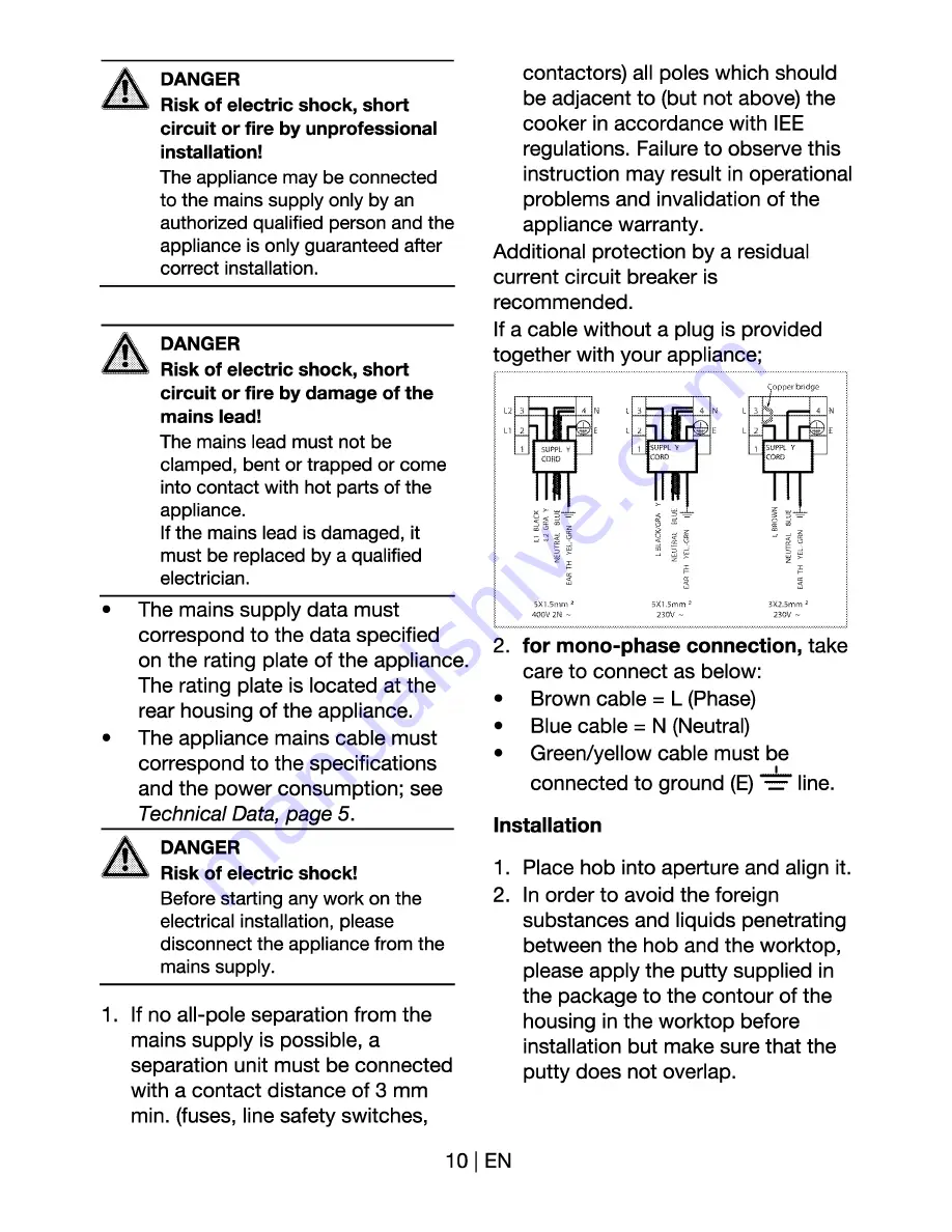 Euromaid EGS60 User Manual Download Page 10