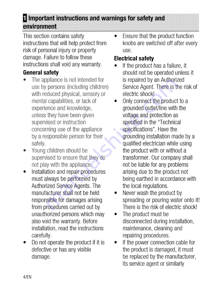 Euromaid EP12 Installation & Operating Instructions And Cooking Guidance Download Page 4