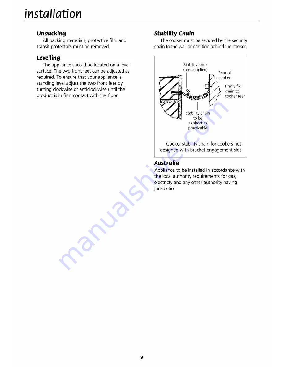 Euromaid GS50NG Installation & Operating Instructions And Cooking Guidance Download Page 10