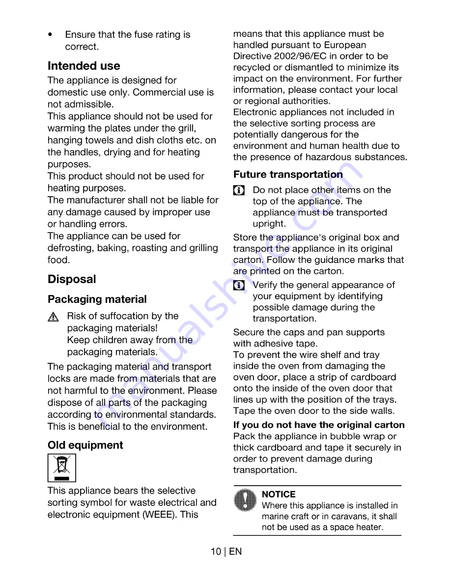 Euromaid PS90S Installation And Operation Manual Download Page 10