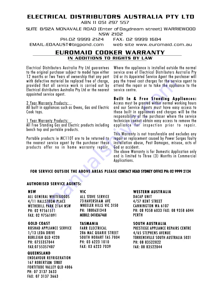 Euromaid PS90S Installation And Operation Manual Download Page 35