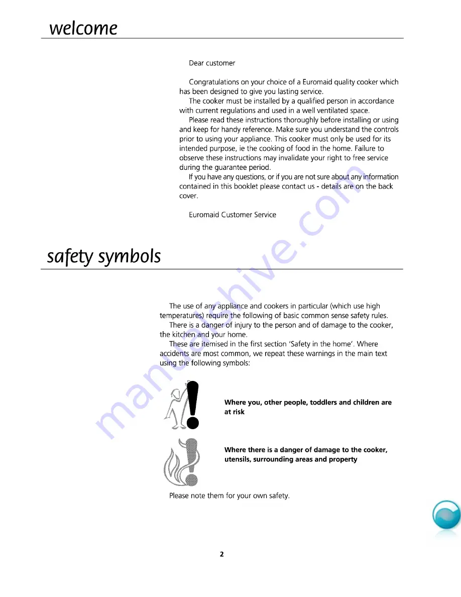 Euromaid SC205 Installation And Operating Manual Download Page 2