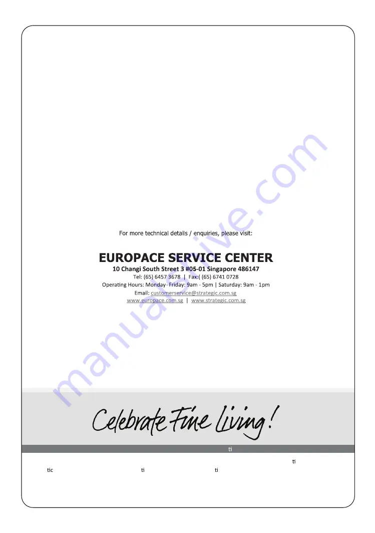 EuropAce EVC 1600S Instruction Manual Download Page 7