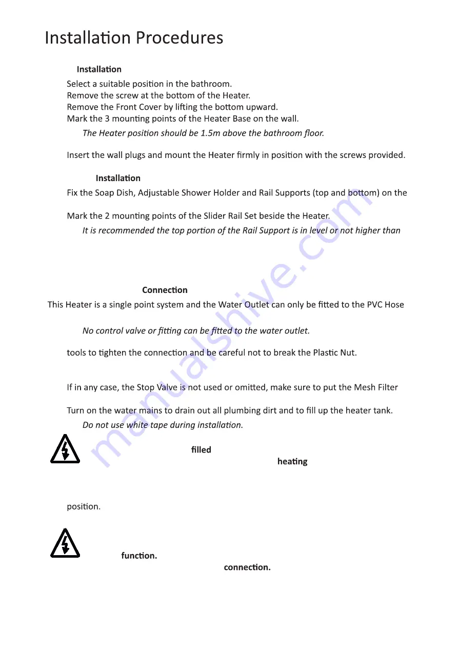 EuropAce EWH 16C Instruction Manual Download Page 4