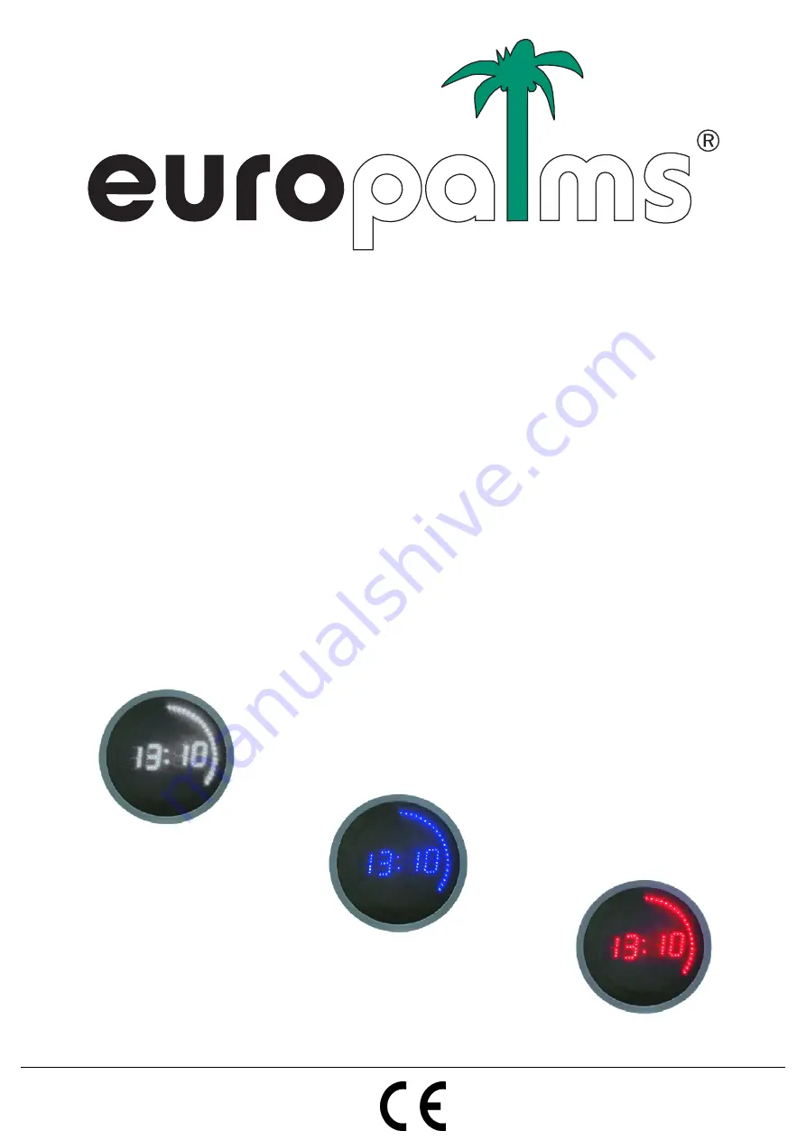 Europalms LED Clock with Mirror-Tunnel Effect Скачать руководство пользователя страница 1