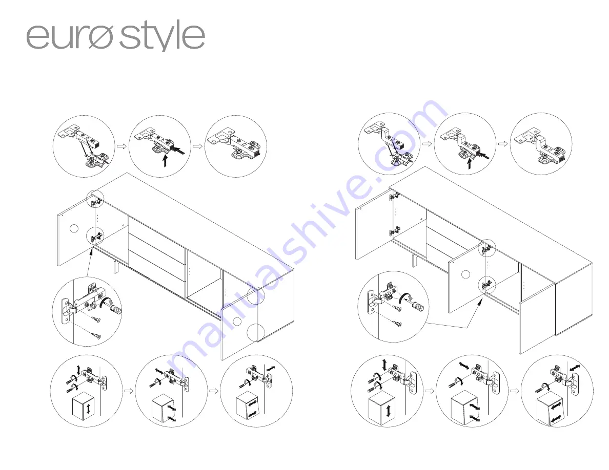 EUROSTYLE Birmingham Sideboard Assembly Instructions Manual Download Page 7