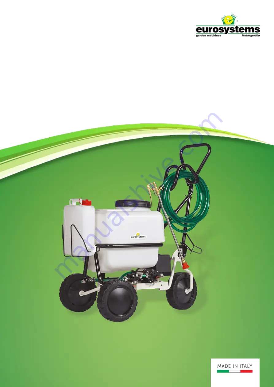 Eurosystems ECO SPRAYER Скачать руководство пользователя страница 1