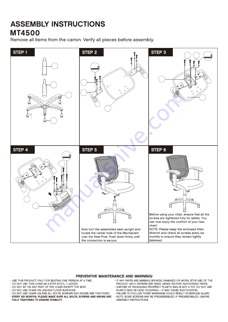 Eurotech MT4500 Assembly Instructions Download Page 3