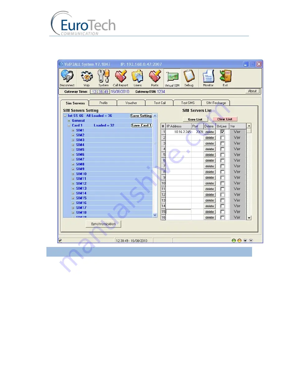 Eurotech VoIP2 ALL Series User Manual Download Page 33