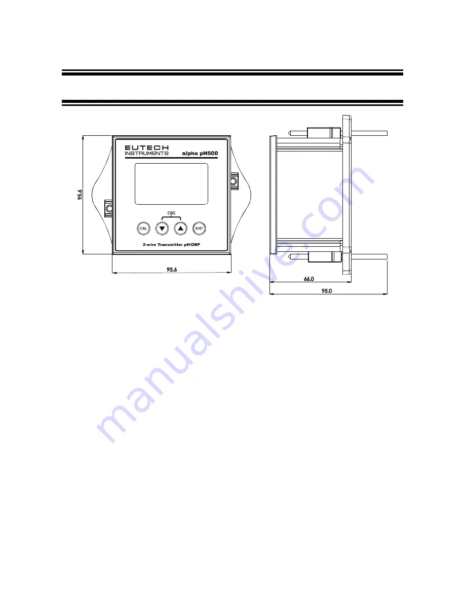 EUTECH INSTRUMENTS ALPHA PH 500 PHORP 2-WIRE TRANSMITTER (REVISION 1) Instruction Manual Download Page 24