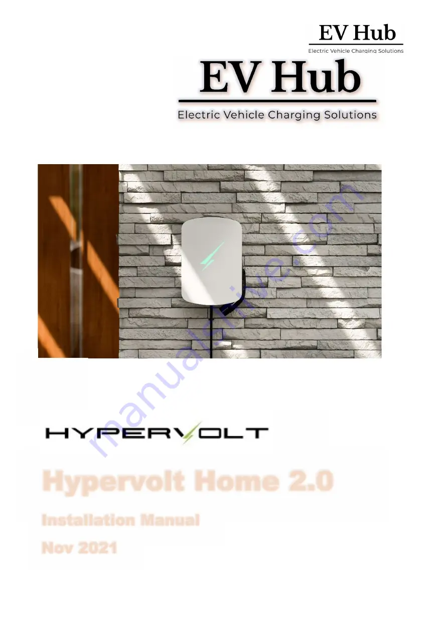 EV Hub Hypervolt Home 2.0 Installation Manual Download Page 1