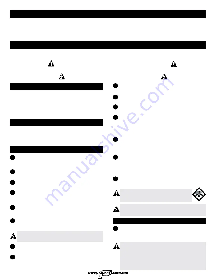 Evans G16MG0240M Quick Start Manual Download Page 2