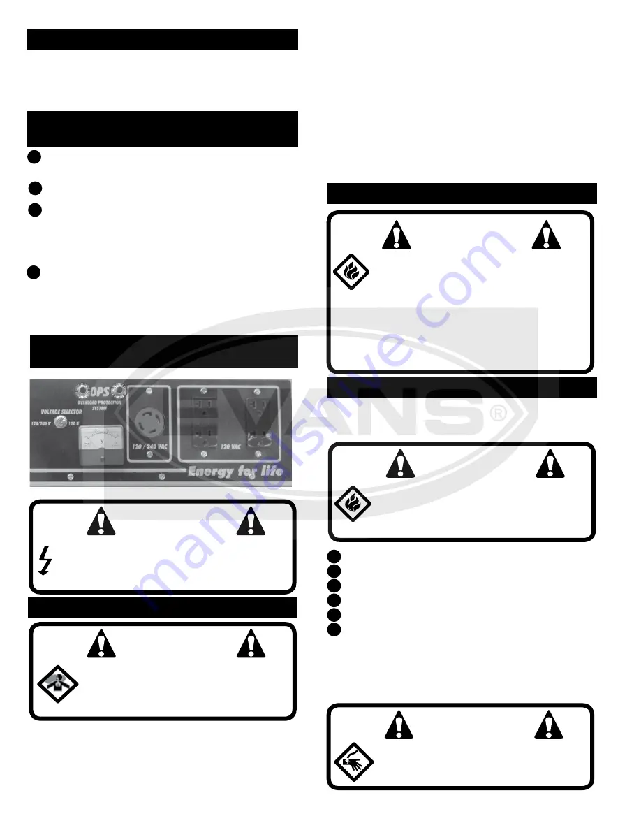 Evans G60MG1000THW User Manual Download Page 6