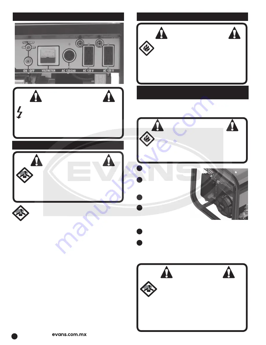 Evans G85MG1400KAE Manual Download Page 18