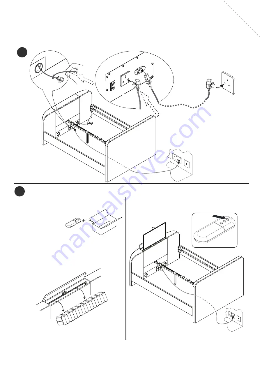 Evans TV Bed Assembly Manual Download Page 6