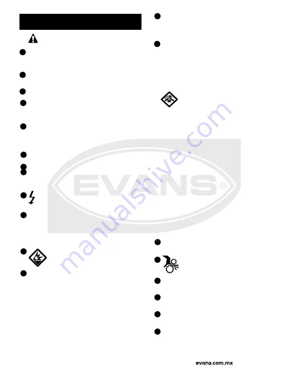 Evans VANGUARD G185MG3500BS Owner'S Manual Download Page 15