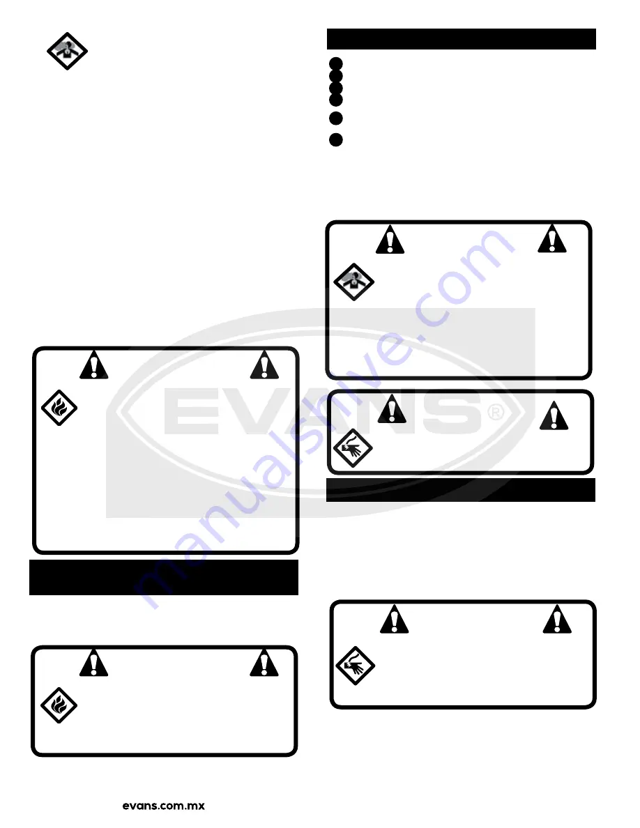 Evans VANGUARD G185MG3500BS Owner'S Manual Download Page 20