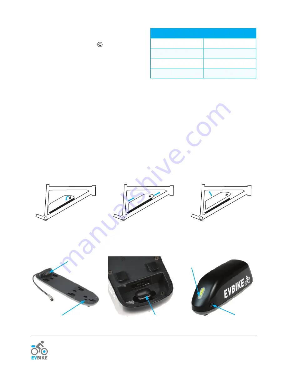 EVBIKE EVBAT36V13A Installation Manual Download Page 6