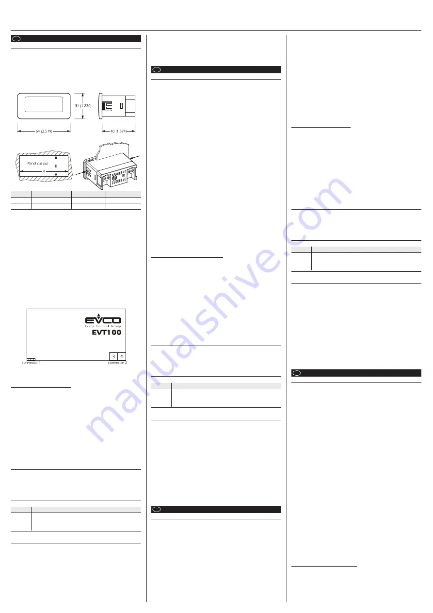 Evco EVT100 Instructions Download Page 1