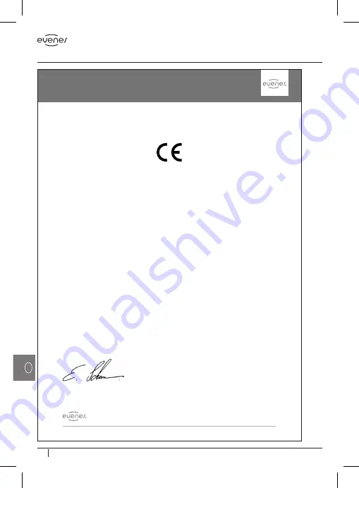 evenes 21700515 Installation And Operating Instructions Manual Download Page 12