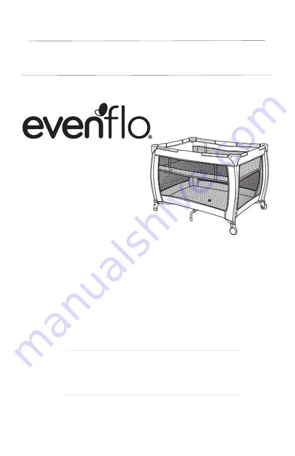 Evenflo Arden Bassinet Instructions Manual Download Page 1