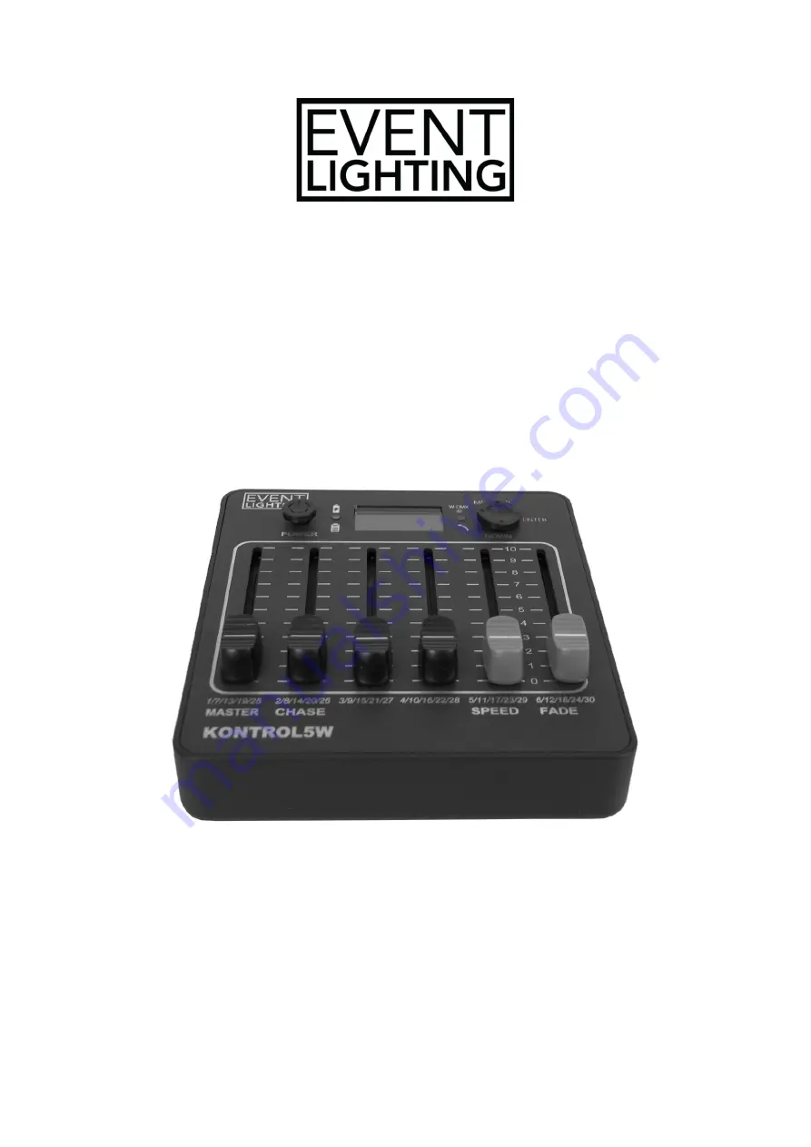 Event Lighting KONTROL5W Скачать руководство пользователя страница 1