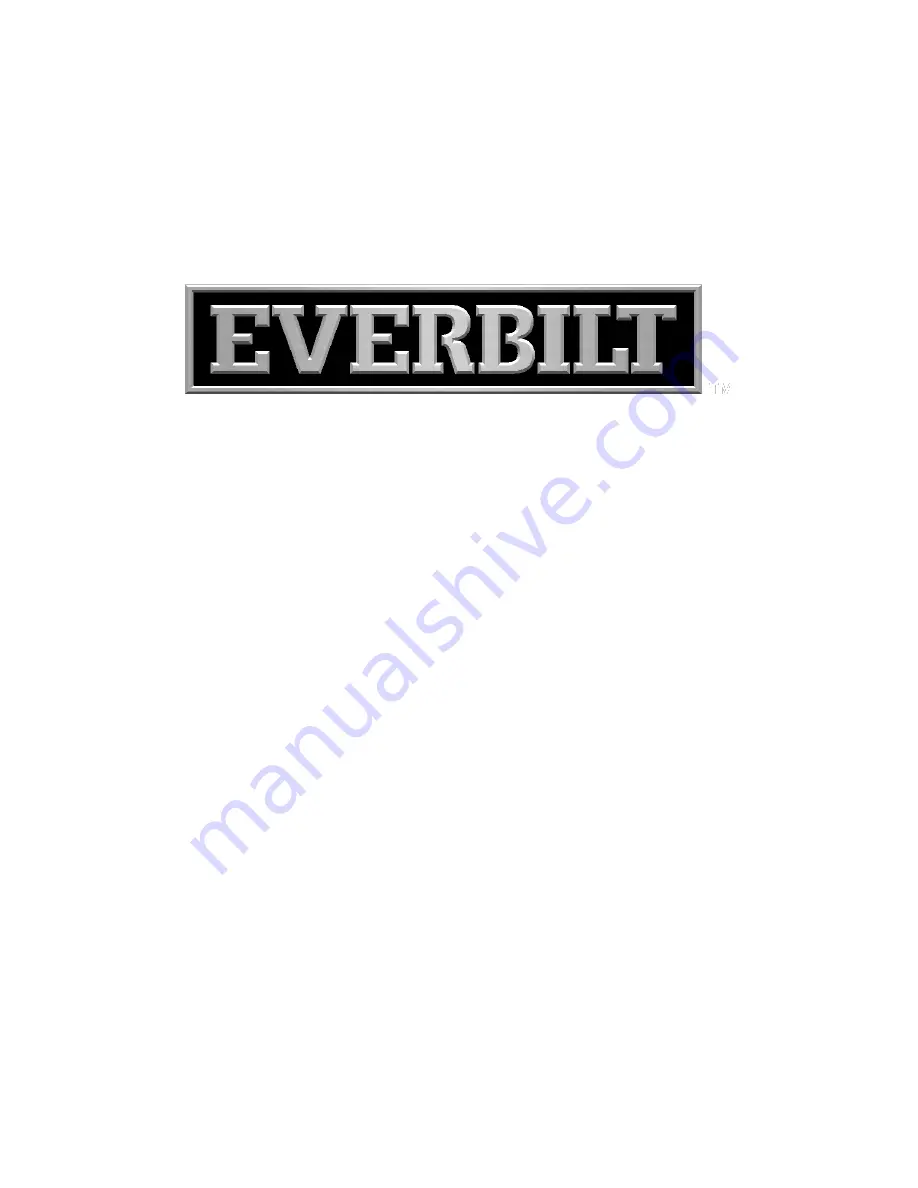 Everbilt 1001 600 442 Use And Care Manual Download Page 9