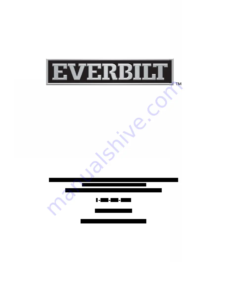 Everbilt EFSUB10-122HD Use And Care Manual Download Page 32