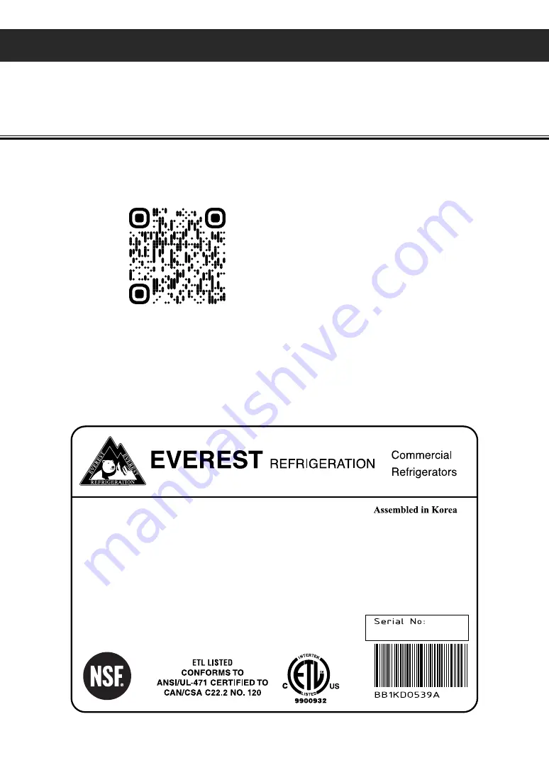 EVEREST REFRIGERATION EMGR10B Скачать руководство пользователя страница 28