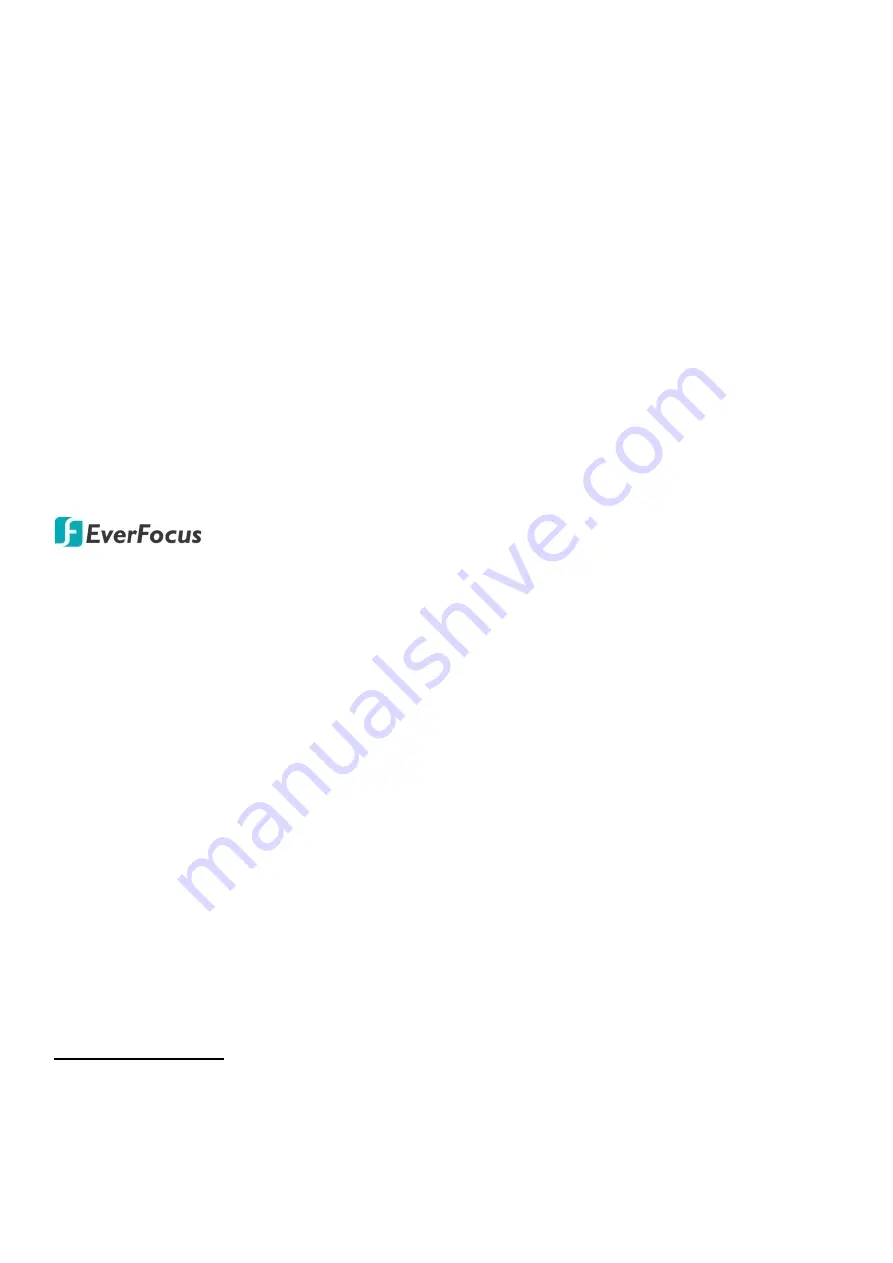 EverFocus 288 Series User Manual Download Page 2